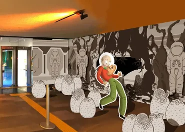 Interior Museo del niño propuesta de Fermas y volumentricos para feria de Marcas Tiendas3B.