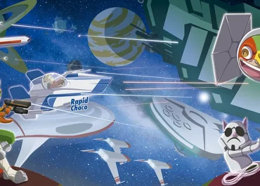 Mural inspitado en las películas de "Star Wars" 