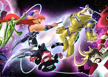 Mural con inspiración de "Avengers" con personajes de tiendas 3B.