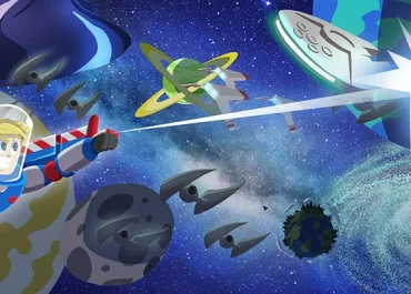 Mural inspirado en "Buzz Ligthyear"