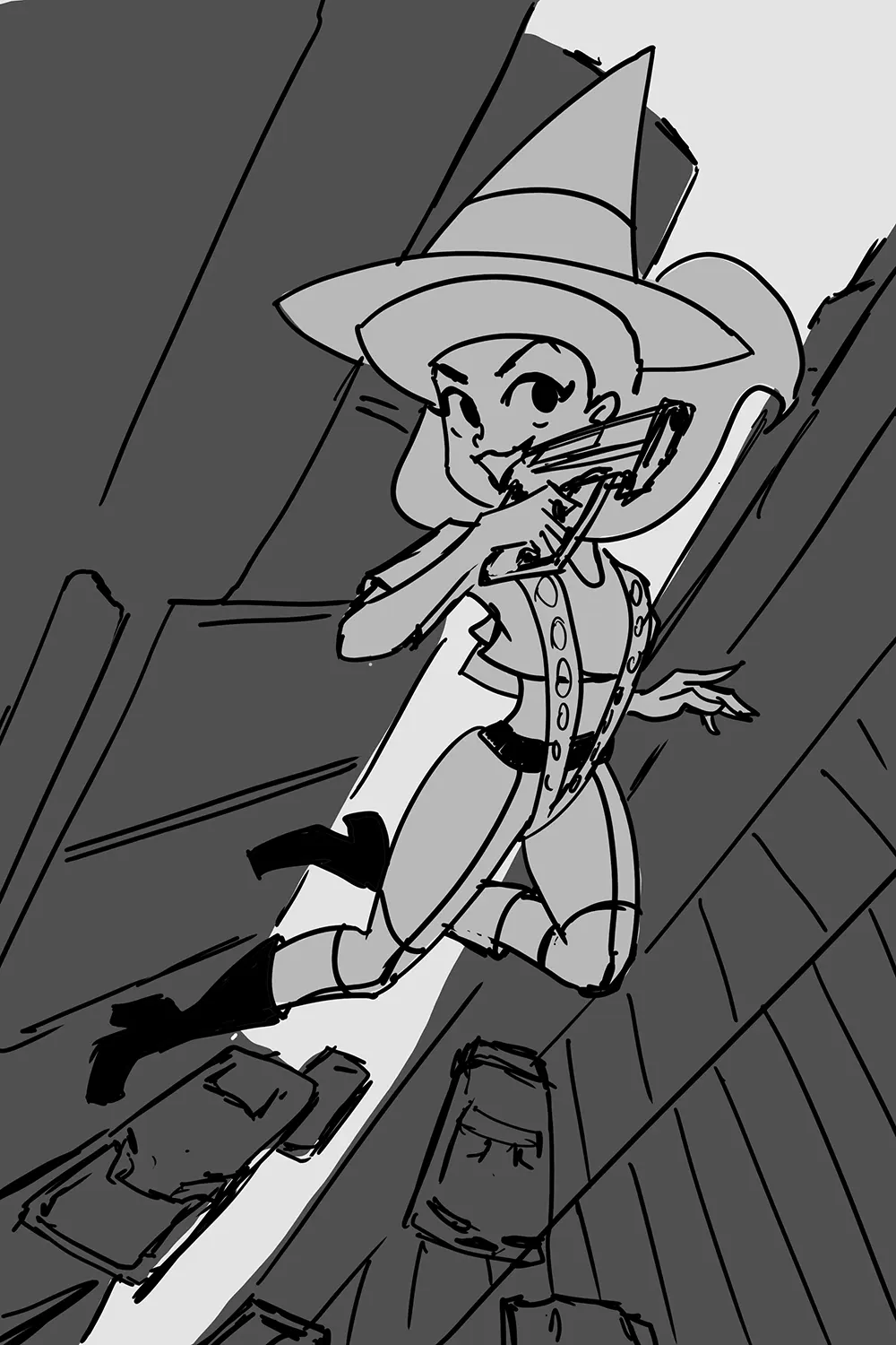 Boceto de Wicked inspirado en película de Ciencia Ficcion.