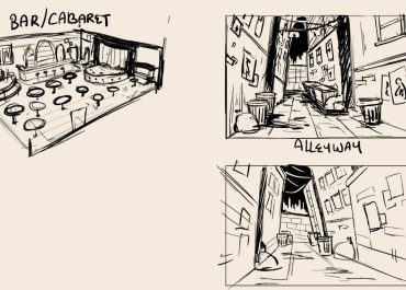 sketches of the main locations wild tactics